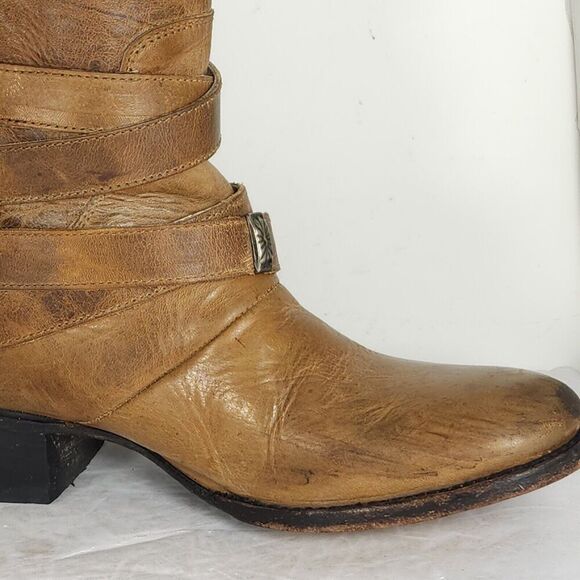 Freebird by Steven Women's Drove US8 Leather Distressed Brown Western Boots - Picture 15 of 16